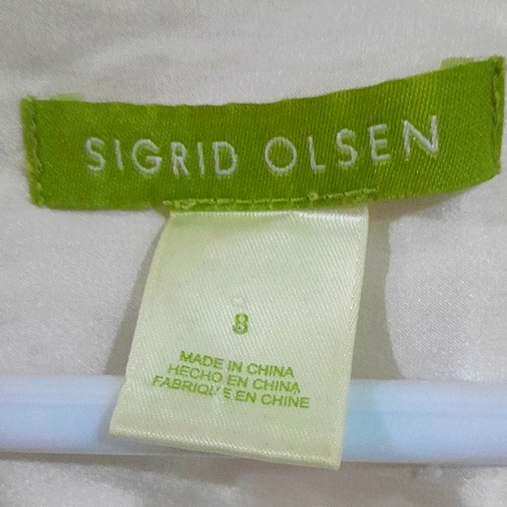 Sigrid Olsen White Jean Jacket with Tailored Fit - Picture 2 of 6